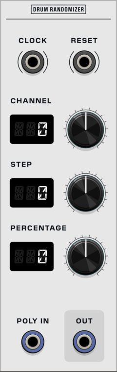 Drum Randomizer front panel