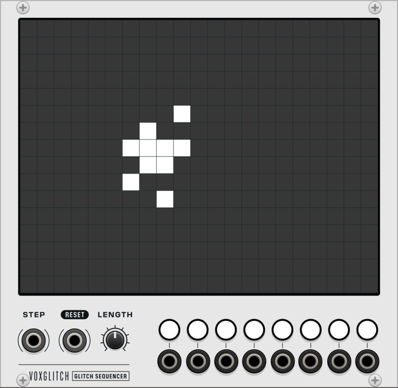 Glitch Sequencer front panel